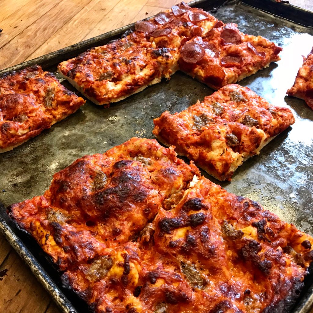 Sicilian Pizza (Deep Dish) 12 Square Slices